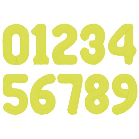 Sifferballong Neongul 86 cm