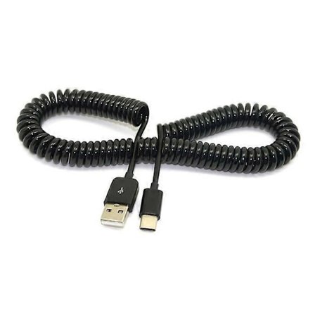 3M Spiral USB 3.1 Type C Han til Standard USB 2.0 A Han Datakabel til Nokia N1 Tablet Mobil