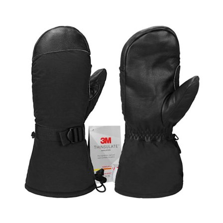 Læder 3M Isolerede Skihandsker: Vandtætte og Vindtætte, Ekstra Varme til Vintersport