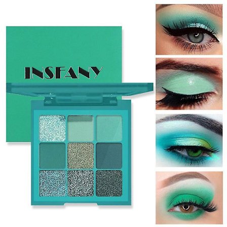 Hemmelig Grøn Blækpapir 9 Farver Øjenskygge Oplysende Øjenmodifikation Polariseret Diamant Blækfarve Makeup Artist Øjenskygge