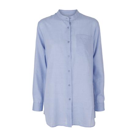 Moshi Moshi Mind Always Shirt Chambray , Blauw , Dames , Maat: XS