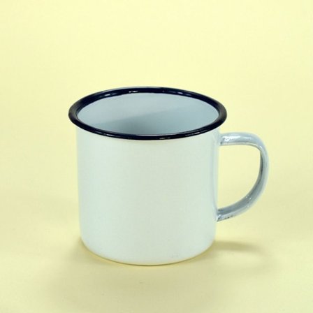 Krus Kopper Emaljeret kop HVID