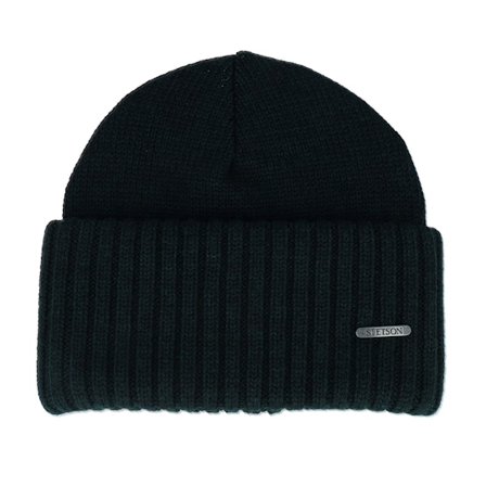 Stetson - Grön cuff Beanie - Beanie Merino Deep Forest Cuff @ Hatstore