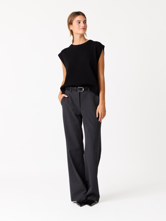 MATCH - Ariane vest - Jean Paul - Str. L - Dame - Gensere & Cardigans - Svart - 100% ull