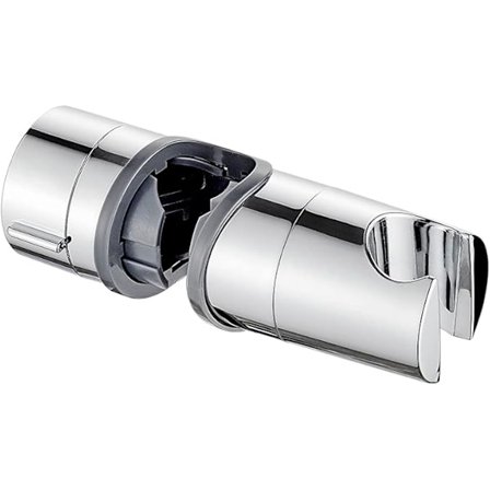 Dusjhodeholder for bad, justerbar hånddusjklemme, krom