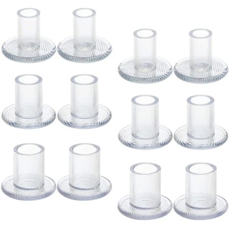 (6 par) Klackskydd för högklackade skor, 3 storlekar klackskydd för bröllop och utomhusbruk