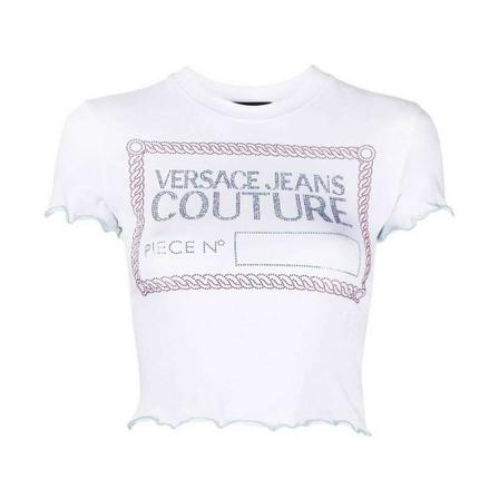 Versace Jeans Couture, T-Shirts Wit, Dames, Maat:L