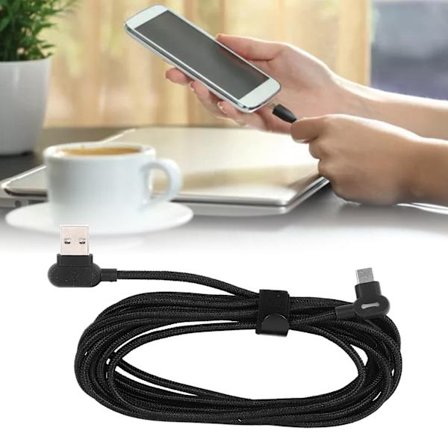 Type C Ladingkabel Type C Datakabel for Huawei Mobiltelefoner Svart 3 Meter Ultra Lang