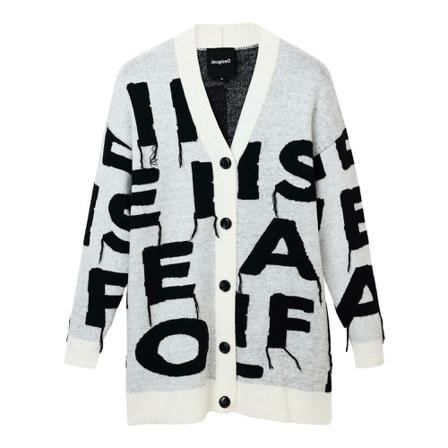 Desigual, Cardigans Biały, Kobieta, Rozmiar: M