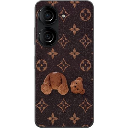 Yhteensopiva Puhelinkuori Asus Asus Zenfone 10 Graafinen monogrammikuvio, jossa taiteellisesti muotoiltu nalle