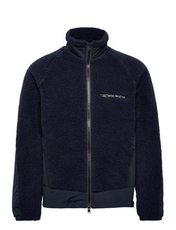 Sherpa Hybrid Jacket Sweat-shirts & Hoodies Fleeces & Midlayers Navy WOOLRICH
