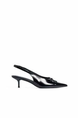 NA-KD Bow Detail Slingback Pumps - Højhælede sko - Sort - EU 38