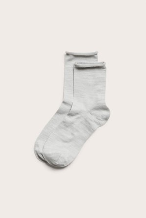 Kappahl | Skarpetki z mieszanki wełny Offwhite 37/39 | Offwhite