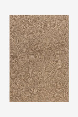 KM Home - Tasakudottu matto Natural - Luonnonväri - Ulkomatot - 200X290 - - Homeroom