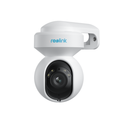 Reolink E1 Outdoor PoE E560P 4K utendørs PTZ-kamera pan/tilt/zoom, IP66 - perfekt som fjøskamera - strøm og data via nettverkskabel