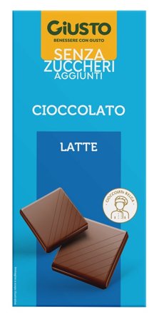 Giusto Cioccolato Al Latte Senza Zuccheri Aggiunti 85g