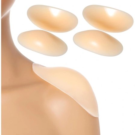 Olkapehmusteet, Silikoni Olka Liukueste Pehmuste Näkymättömät Hengittävät Push-Up Olkapehmusteet Uudelleenkäytettävät Sieni Olkapehmusteet Naisten 