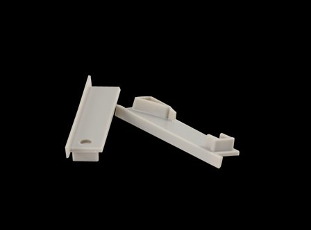 SYNERGY U-profile with ALU023-R2 end cap