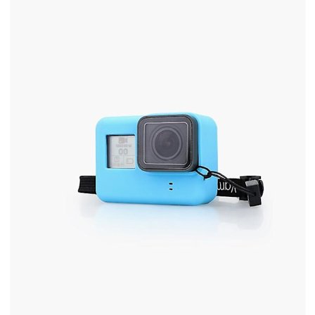 Vopon för Gopro Hero 7 Black 6 5 Tillbehör Färg Mjukt Silikonfodral Skydd För Gopro Hero 7 6 5 Black Sportkamera Vp629(VP629-Blå-VP211)
