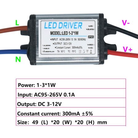 LED Driver Adapter Transformer 1-3W 1-3W