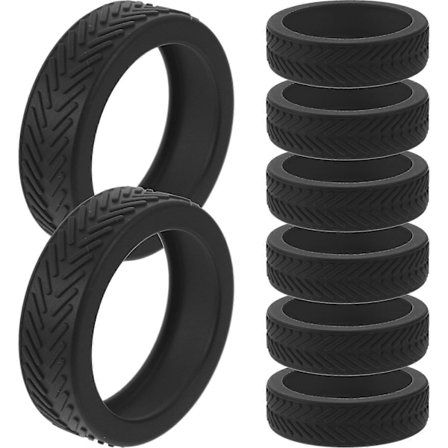 8 stk. Kuffert Hjul Dæksler Gummi Bagage Caster Dæksler Rejse Bagage Hjul Beskyttere
