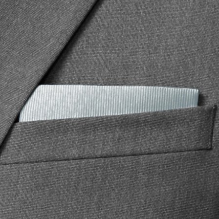 Pañuelo de bolsillo de grogrén azul ártico para hombres - Pañuelos de bolsillo de color liso