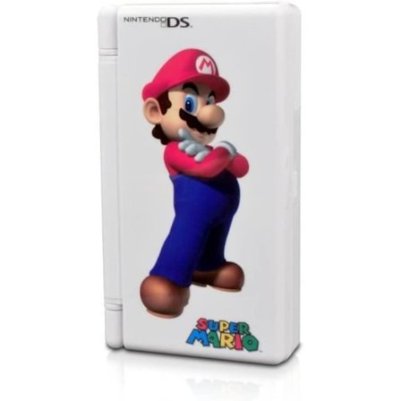 Hårdt opbevaringsetui - PDP - Super Mario - Nintendo DS Lite - Hvid - 12 spil - 2 stylusser