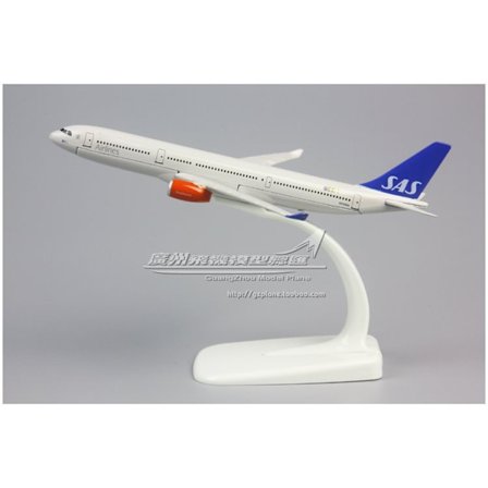 (tm 1:400 16cm Air Bus A330 Scandinavian Airlines Sas Metallflygplansmodell Leksaksplanmodell