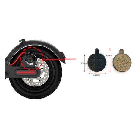 2 stk Xiaomi Mi M365/Pro bremseklosser Bremseklosser.