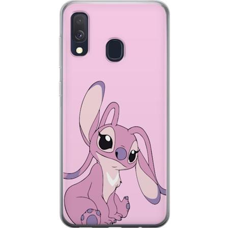 Samsung Galaxy A40 L pin kyv kuori Stitch vaaleanpunainen