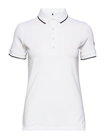 Vuokko Women's Pique Polo Shirt T-Shirts & Tops Polos Hvid Halti