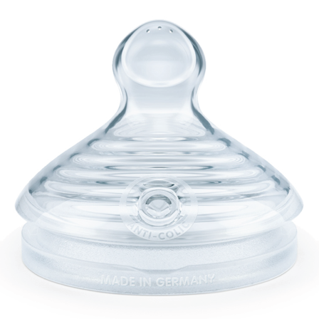 NUK For Nature Teat Silicone Flaskesmokk Brystmelk/morsmelkerstatning, Small, 2 stk.