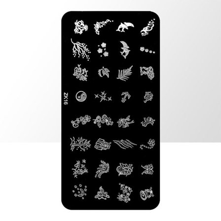 Leimauslevy - Kynsikoristeet - ZK16 - Suorakulmio