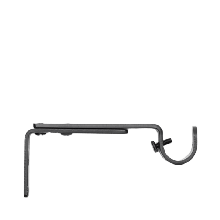 Kirsch Reglerbar gardinstångshållare Ø19 mm, 1 st Gardiner Svart ONESIZE