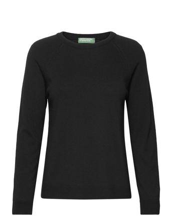 Sweater L/S Tops Knitwear Jumpers Black United Colors Of Benetton