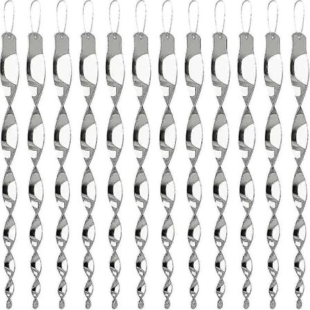 12 kpl Heijastava Linnunpelätin, Riippuva Linnun Karkotinheijastin, Heijastava Tuulikierre Pitämään Linnut Pois Talostasi, Linnun Karkotinkoriste