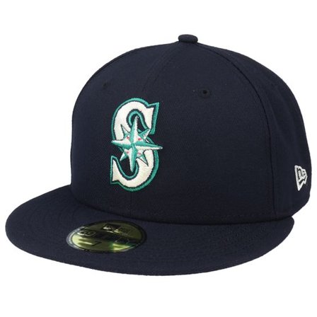 New Era - MLB Blå fitted Keps - Seattle Mariners Authentic On-Field 59Fifty Navy Fitted @ Hatstore