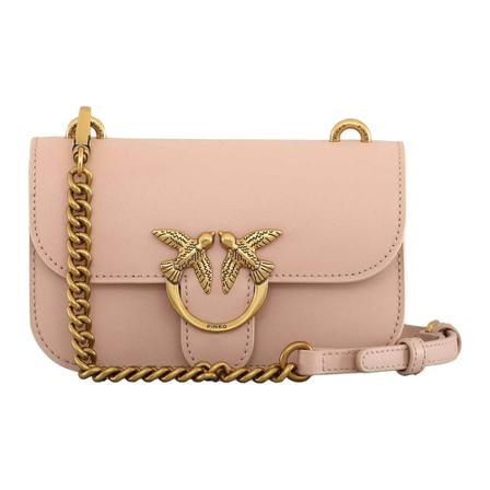 Pinko Shoulder Taske Pink, Dame Skuldertasker, Størrelse: ONE Size