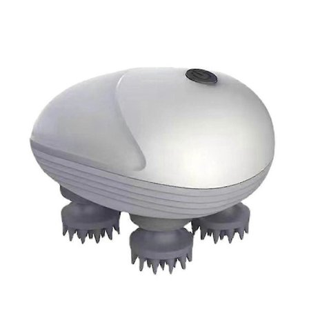 Elektrisk Husdjursmassageapparat för Katter Hund Kropp Hårbotten Huvud Avslappnande Axel Nacke Hälsovård Massage - Vit