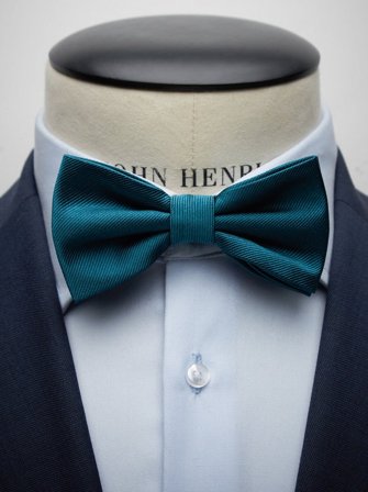 John Henric Men's Petrol Sløyfe Size Pre-tied