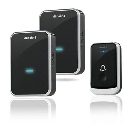 Wireless Doorbell Kit with 2 Receivers, 150 m Range and 45 Melodies