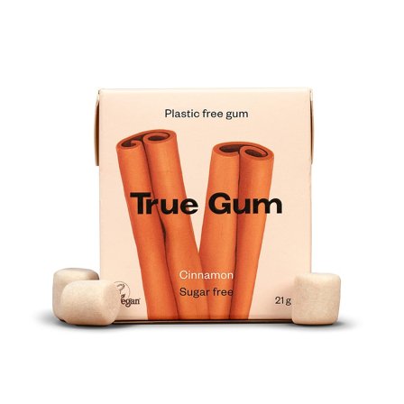 True Gum True Gum Cinnamon Kanel, Helse & Madvarer, Snacks, Tyggegummi