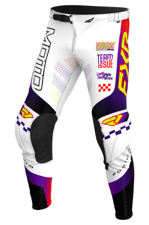 Crossbroek FXR Podium Gladiator 26 Wit/Paars/Rood 30