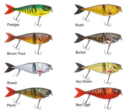 Berkley Zilla Jointed Glider -viehe, 135 mm