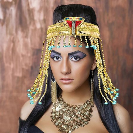 Halloween Kostumer til Kvinder Kvindernes Egyptiske Hovedbeklædning Krone Slange Perle Pandebånd Kvindernes Egyptiske Kostume Tilbehør Perle Pandebånd