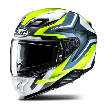HJC F71 Fes Integralhjälm Vit/Fluo Gul/Blå XL