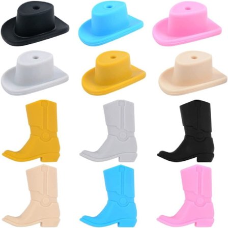 Cowboystøvler Perler Tegnefilm Cowboystøvler Dekoration Løse Spacer Beads