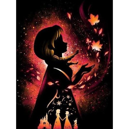 30x40cm 5D DIY Diamantmaleri Full,Serie Cartoon Princess#G,DIY