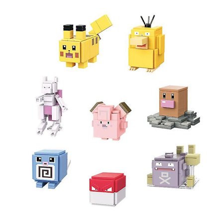 8 Pack Poke-mon Battle Figures Mini Anime Toys Doll For Kids And Pokmon Fans