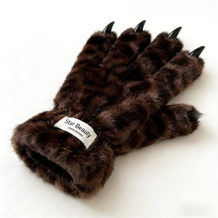 1 st Plysch Vinterhandskar - Tjocka Varma Delade Fingerhandskar Utan Elastik Lämpliga för Utomhusaktiviteter, Vardagskläder & Användning